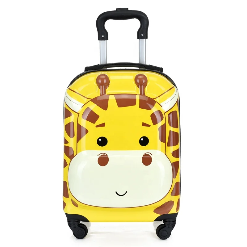 

New arrival travel luggage suitcase for kids cartoon pattern luggage box multifunctional travel trolley luggage wheels suitcase