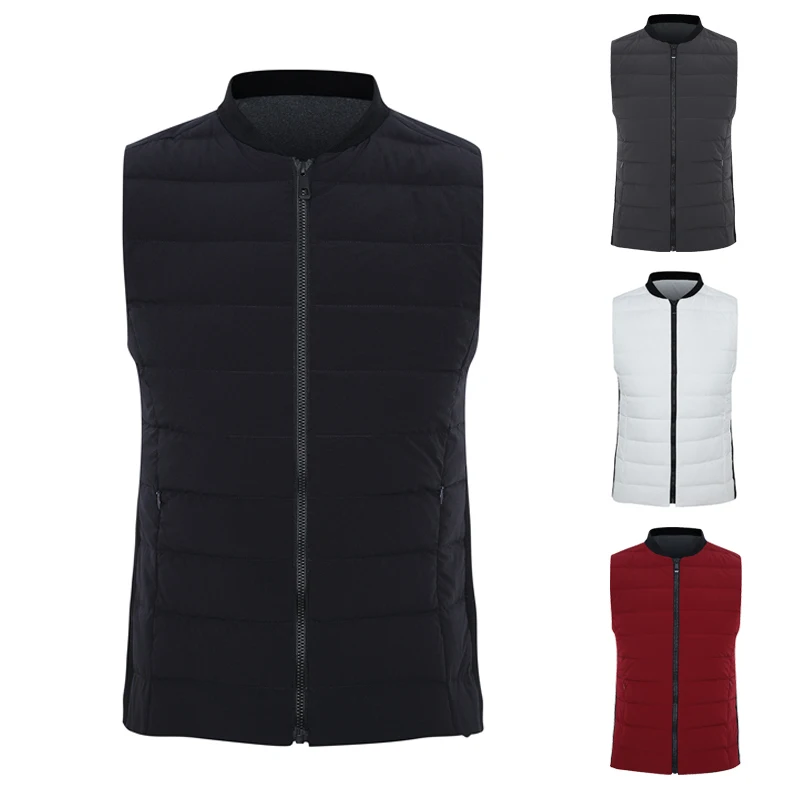 

New golf clothing men's down vest autumn winter warm vest golf shirt