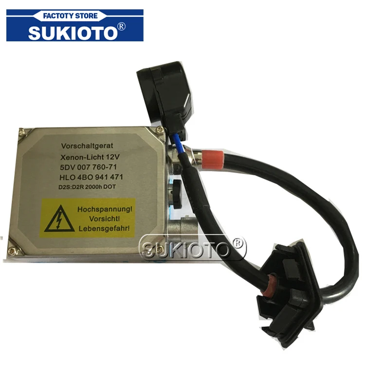 

SUKIOTO New OEM H4 D2S D2R Xenon HID Headlight Ballast Replacement For Audi A3 A4 A6 5DV 007 760-71 4B0 941 471 4B0941471