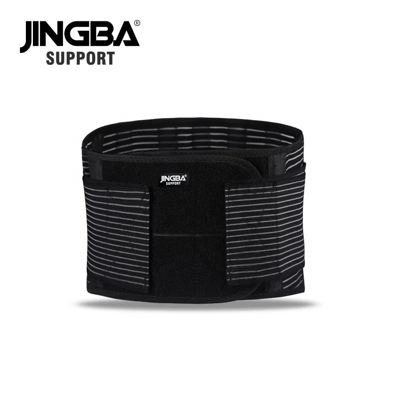 

JINGBA Top Selling CE Waist Support fitness sports belt back support lumbar belts trainer protection sweat band with Metal Bars