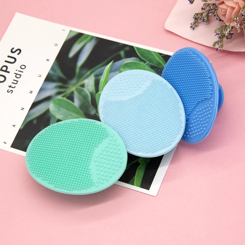 

Beauty tools 2020 hot selling small mini silicone facial scrub brushes, Multicolor