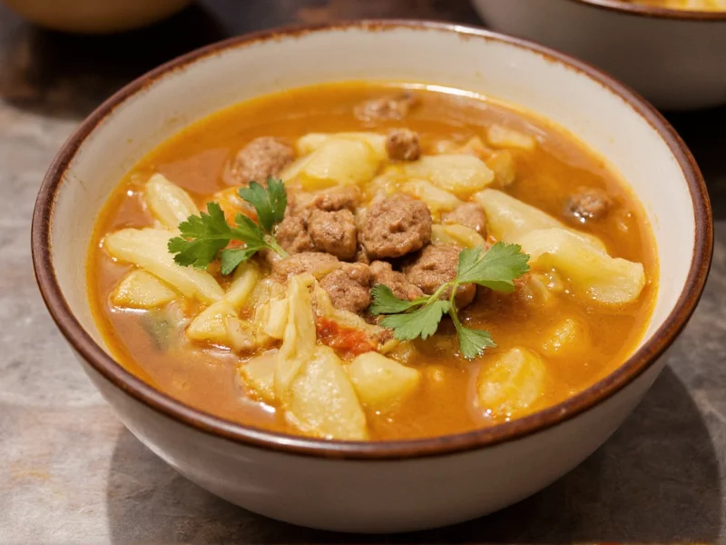 Cabbage Soup Recipe with Hamburger: Quick & Hearty