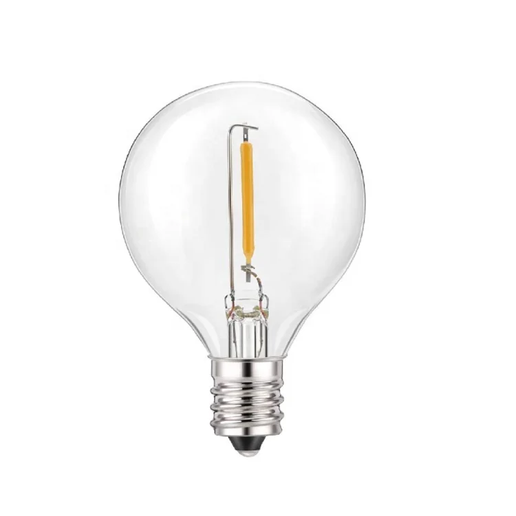 Hot Selling G16 Dimmable LED Filament Light Bulb Soft White Globe E12 Candelabra base Clear Glass