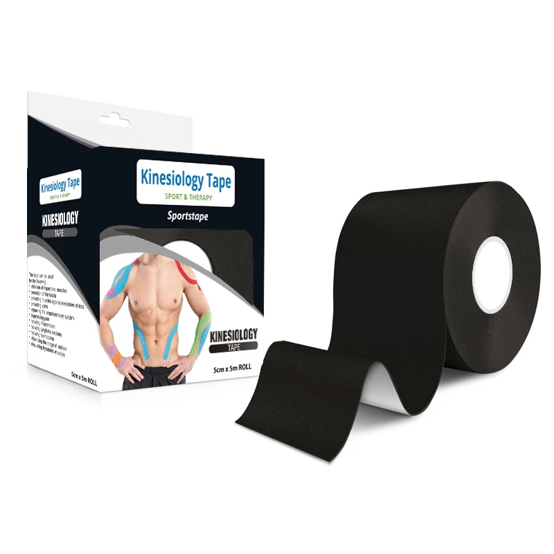 

Kinesiology Sports Tape - 2" x 16.4ft / 5cm x 5m Elastic Muscle Support Tape Water Resistant Therapeutic Tape