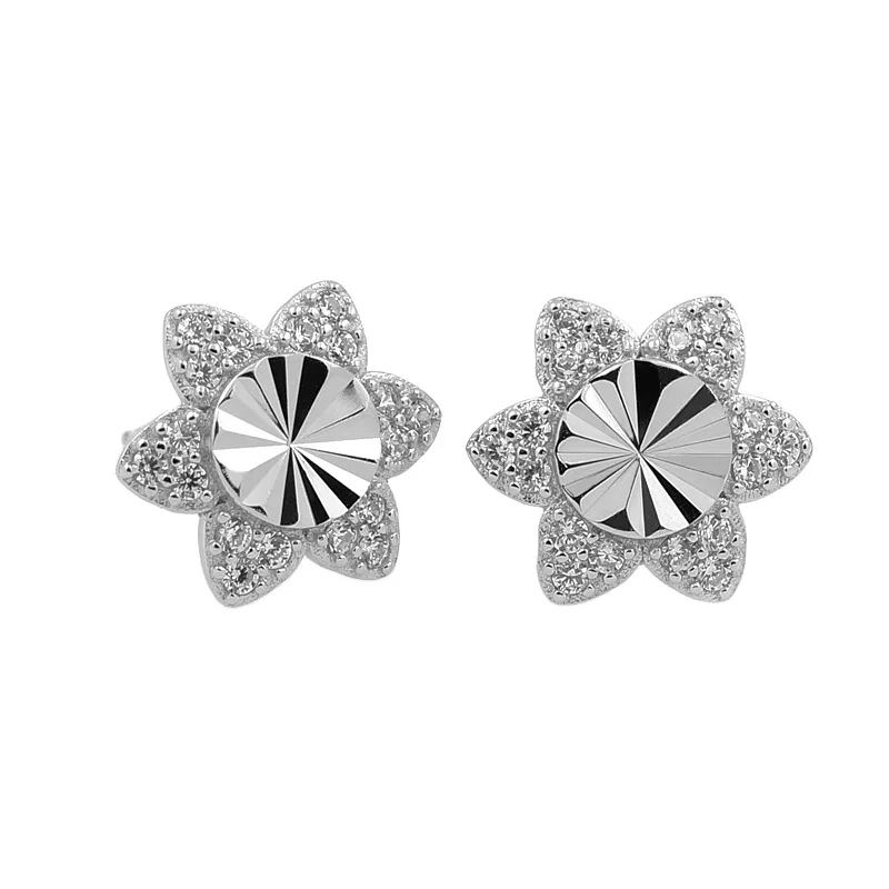 

Sterling Silver Jewellery 925 Earring Stud in Diamond Cut Fine Jewellery Collection
