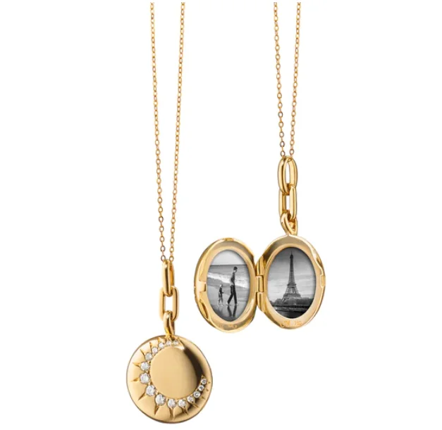

Women Girls Locket Necklace 18K Gold Photo Lockets that Hold Picture Chain Personalized Gift Custom Love Heart Image Necklaces