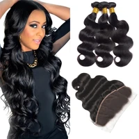 

Reliable factory wholesale 8"-32" remy hair 100 human hair bundles with closure hd swiss lace frontal