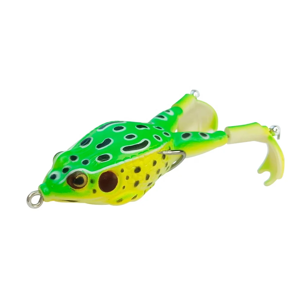 

Leading 10cm 13.5g freshwater lure Floating Rotation Paddle Topwater Frog soft fishing lure, 10 colors 100mm lure