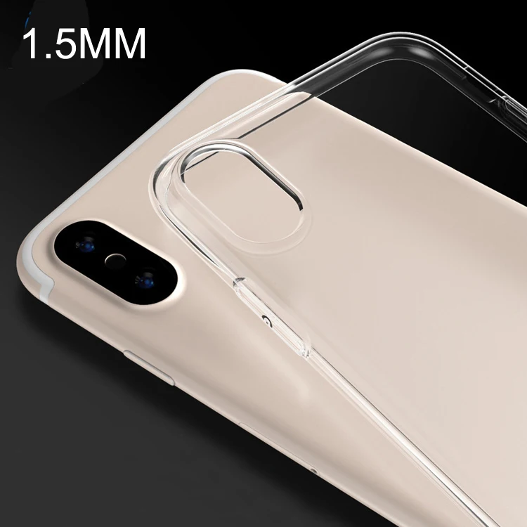 

Luxury fashion smart phone accessories high clear 1.5mm thickness TPU transparent shockproof phone case for huawei honor play