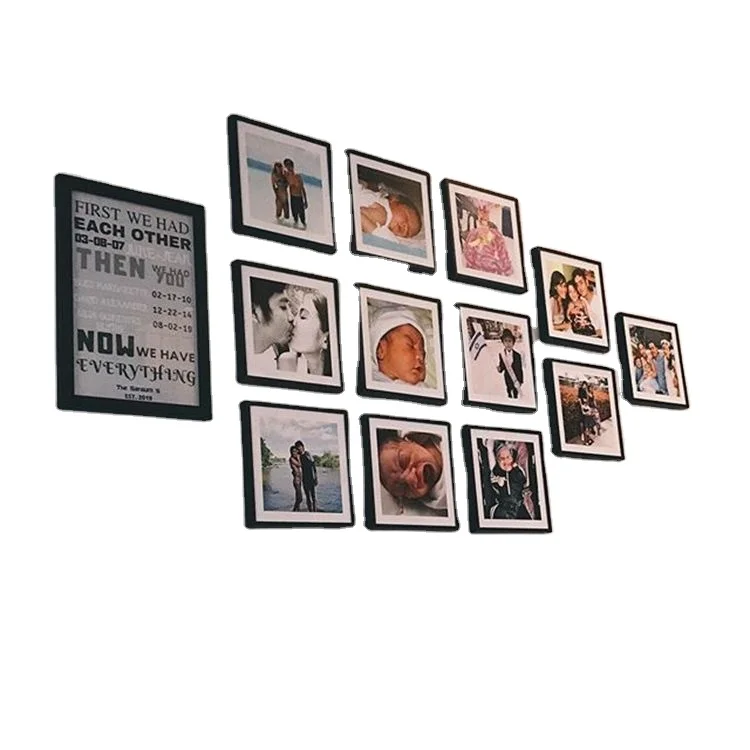 

Mixtile ABS plastic Wall photo frame set 8X8 super light smart photo, Black ,white,silver,gold,
