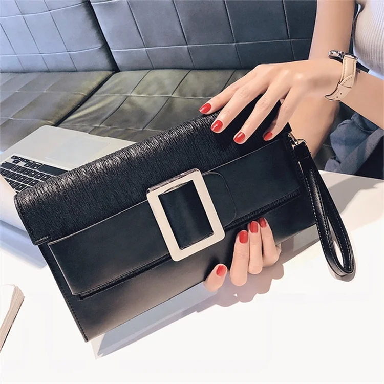 

2020 Fashion Temperament Wallet Leather Clutch Bags Women Shoulder Handbags Ladies Purses, Red, black, gray