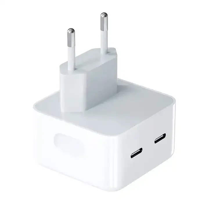 

US EU UK AU 35W Fast Charger Power Adapter For iPhone 15/14/13 Pro Max Double Ports USB Type C Quick Wall Charger Mobile Phone