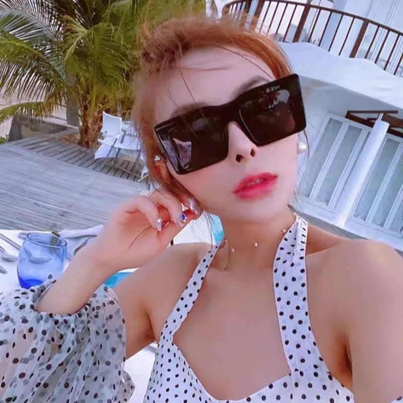 

Brand Design Vintage Sun Glasses Big Frame Eyewear Unisex Sunglasses Men Square Women Sunglasses 2022 shades