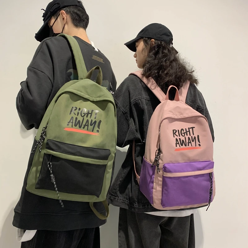 

Custom Soft Handle Fabric Backpack Female Oxford School Backpack Striped Backpack for Women, As picture