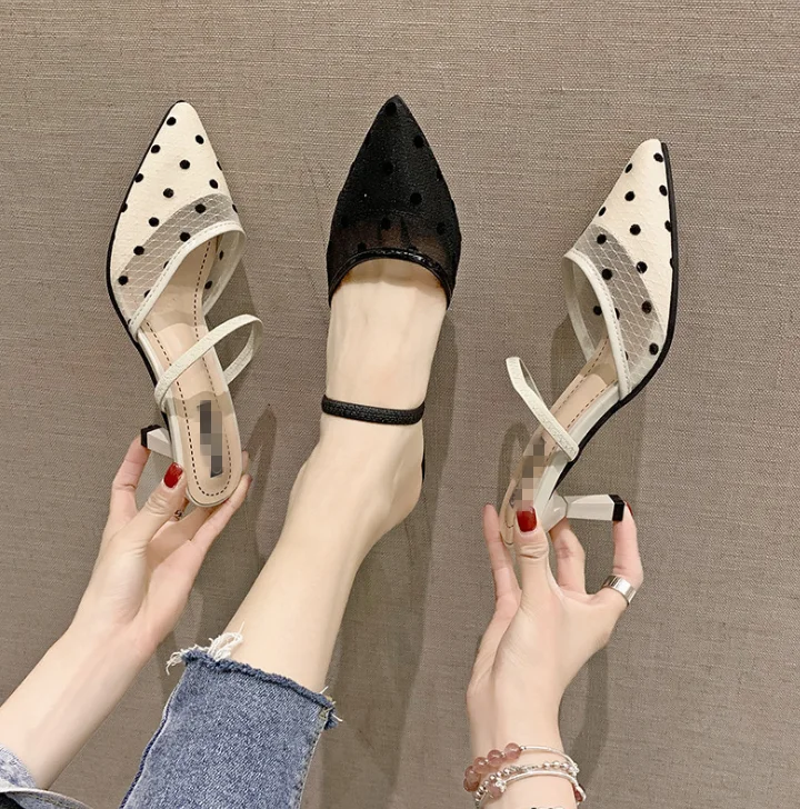 

cy12493a women low heel lace bridal pointed shoes with heel, Many colors