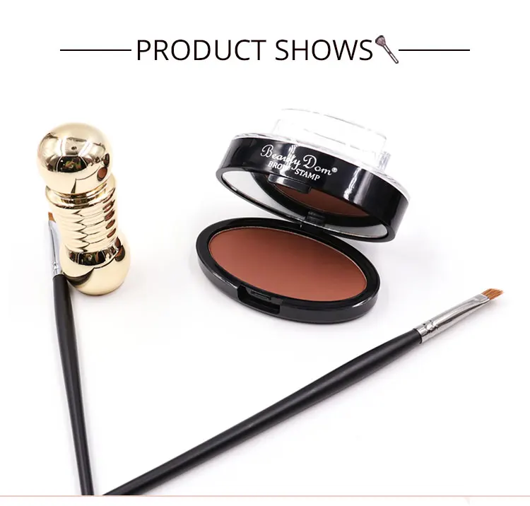 Wholesale Private Vegan Waterproof Long-Lasting Matte Eyebrow Stamp Makeup 4 Colors Powder Form for Eye Use factory
