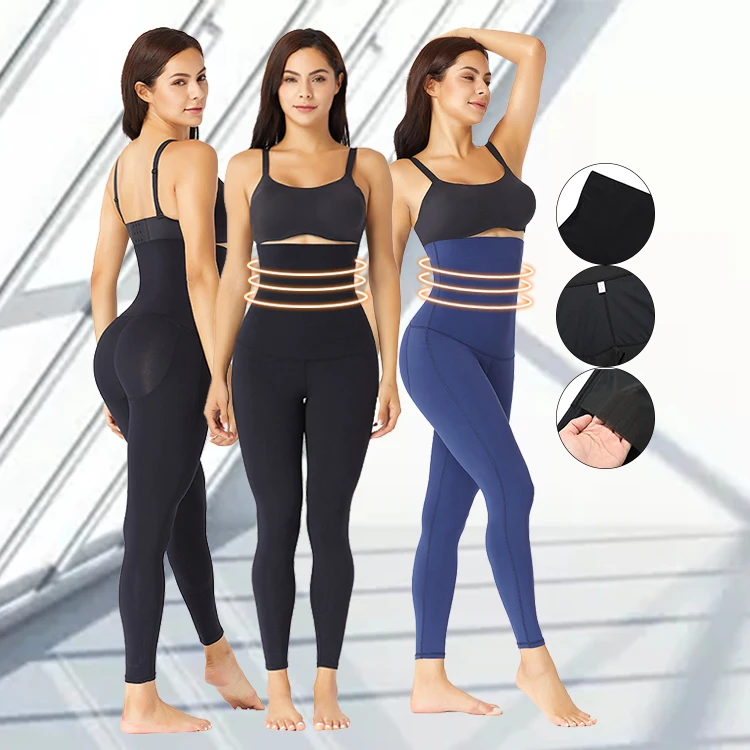 

New Arrival High Waist Sport Pants Abdominal Compression Shapewear Butt Lifter Leggings Body Shaper