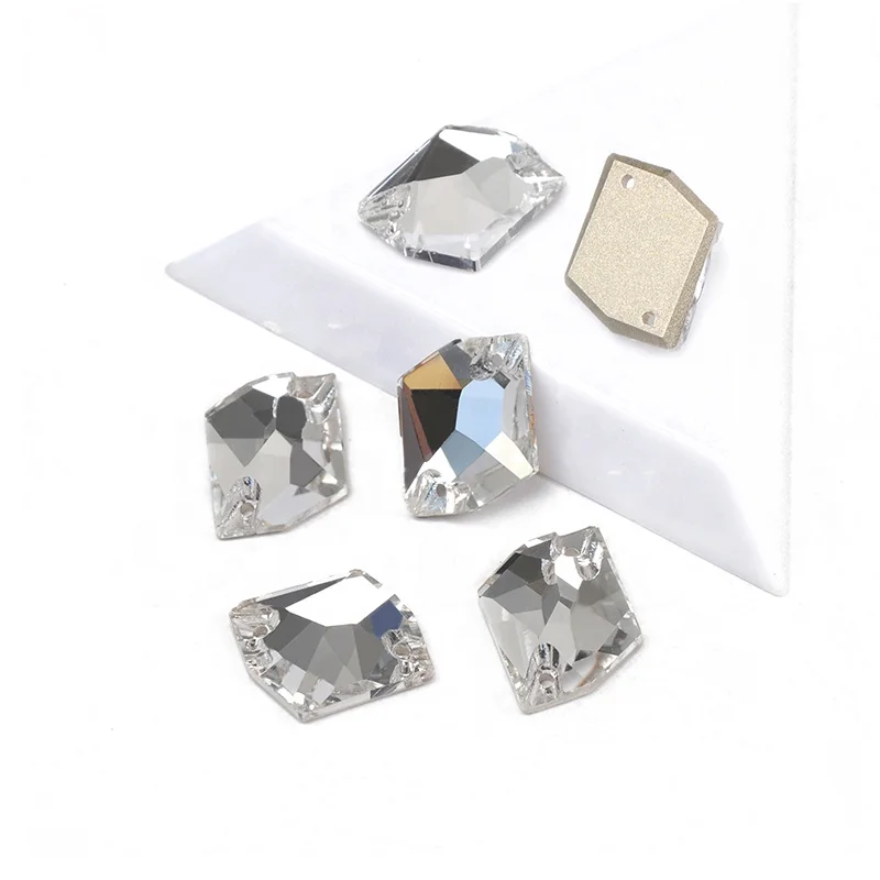 

YANRUO 3265 All Sizes Clear Cosmic Sew On Rhinestones Flat Back Rhinestones Sew On Crystals For Wedding Dress Decoration