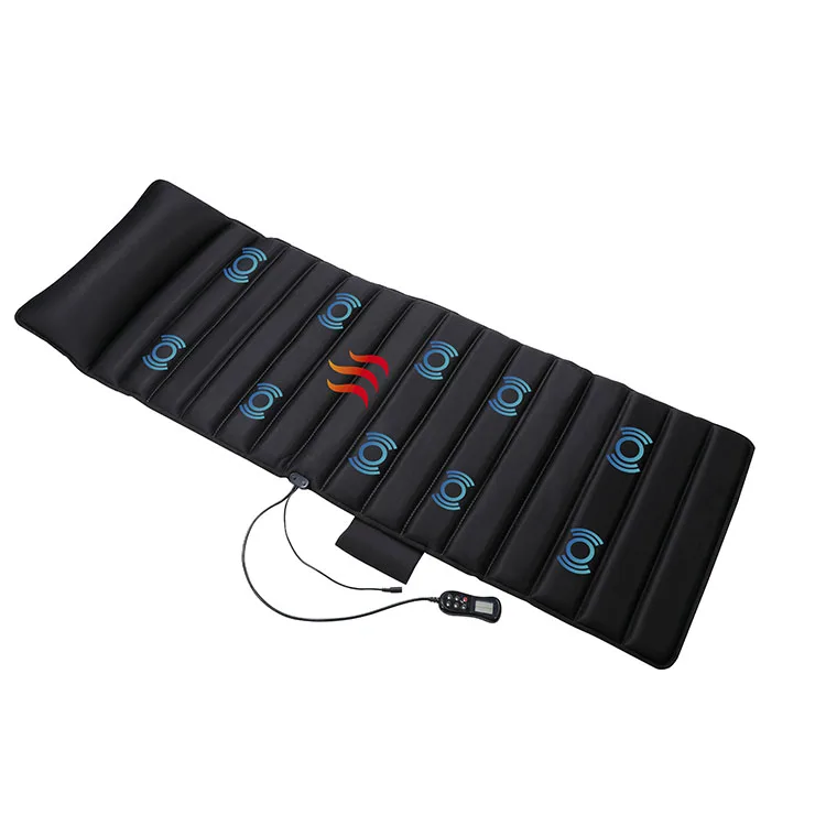

warm comfortable electric home heated vibration portable back body mattress massager