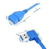 LBT 2018 Hot Sell Custom 5 Gbps Standard USB 3.0 Left or Right Angle Extension Charging+Data Cable for Computer, Mobile Phone