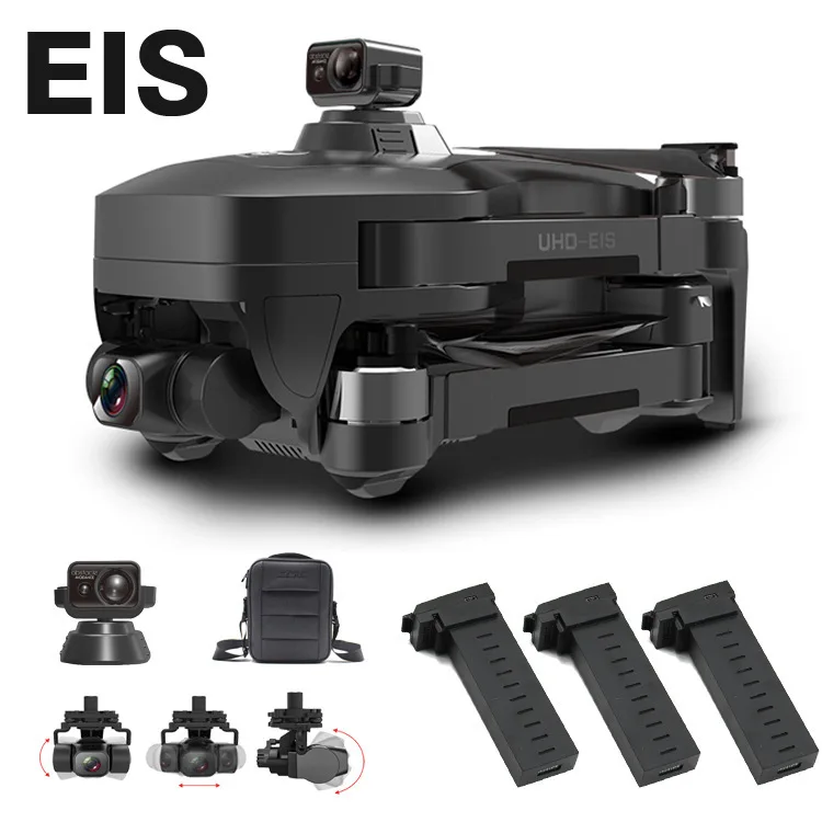

2021 NEW SG906 MAX 3-Axis Obstacle professional Camera drone 4K Avoidance WIFI FPV GPS RC UHD EVOGimbal drone VS F11 4K pro, Black