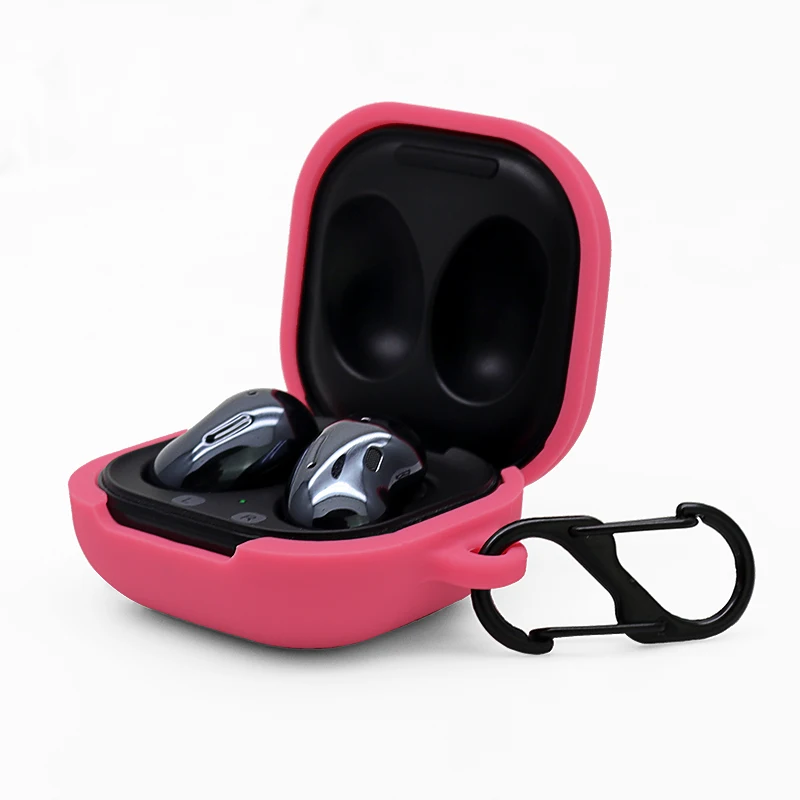 

Colorful Soft Silicone Protective Earphone Case Shockproof Earphone Cover for Samsung Galaxy Buds Live