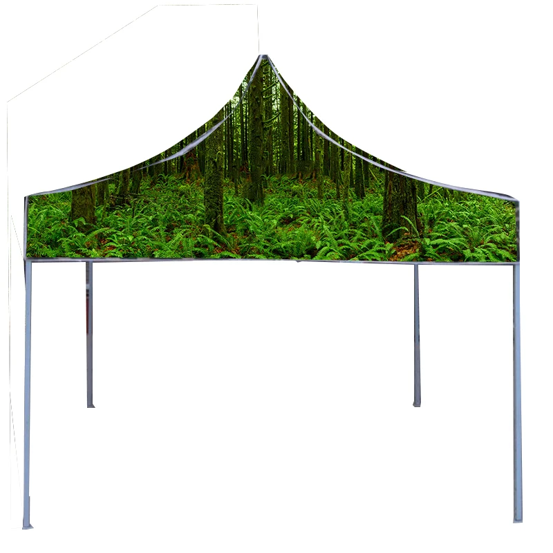 

trees print PVC top tent