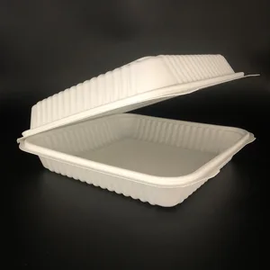 Image of Y compostable to go takeaway eco friendly pla food container microwave biodegradable disposable plastic meal prep food container