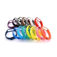 

Hot Selling TPU Pure Colorful Silicone Mi Band Strap For Mi Band 3 4 Strap