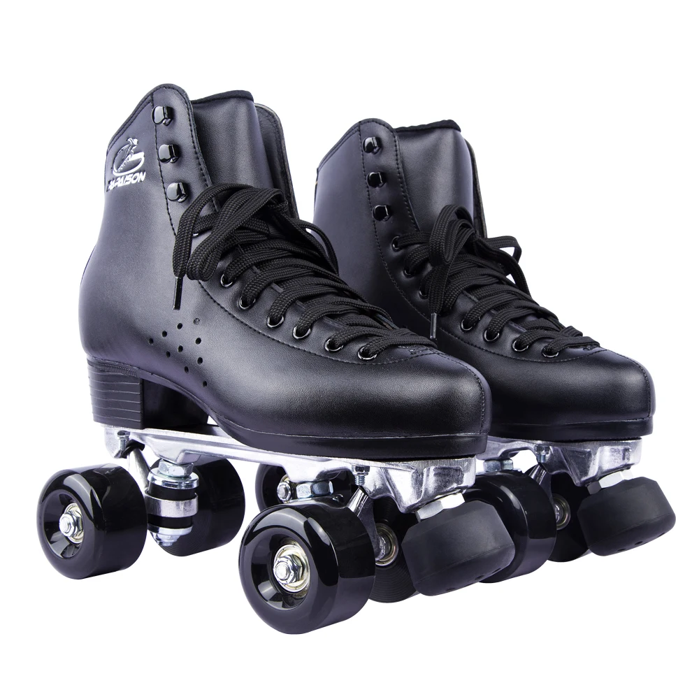 Leather Quad Roller Skates High Quality Professional Patines Skating