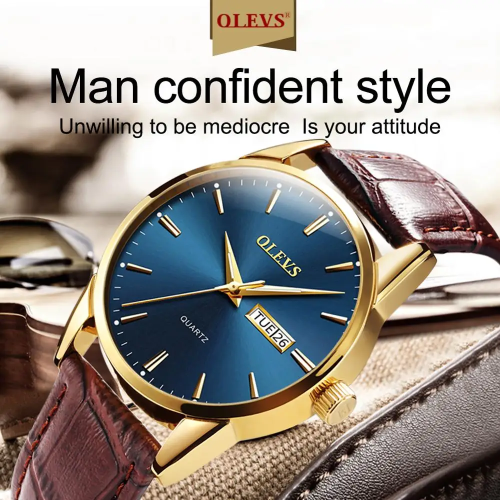 
OEM Custom Logo Watch Men Fashion Luxury Leather Factory Supplier Wholesale Price Watches Waterproof Quartz Man Watches 