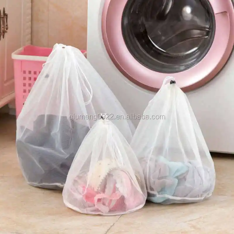 Mesh Laundry Wash Bags Foldable Fine