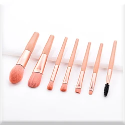Ny stil Söt japansk lila rosa färgfärg Foundation Blush Makeup Kosmetisk borste Skönhetsredskap för resor