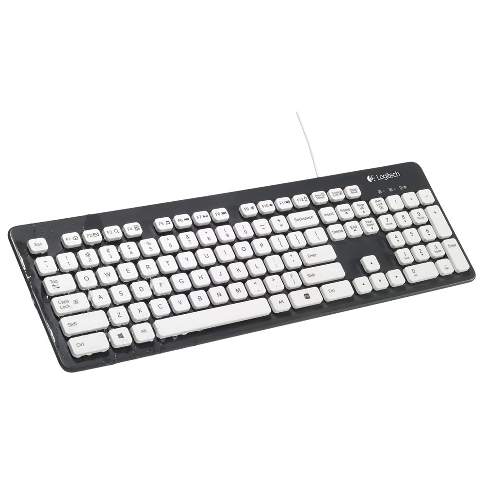 

Logitech K310 Washable Waterproof Wired USB PC Laptop Computer Keyboard, Black