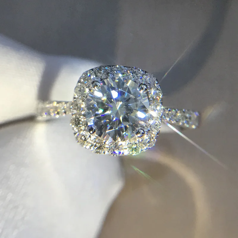 

Wedding Metal O-ring Women Cupronickel Rings Zircon Bridal Engagement Finger Ring For Women Jewelry XEYJZ461