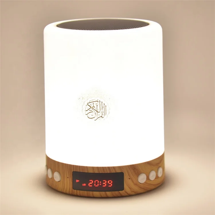 

3D printing touch portable Quran digital Azan player Quran speaker prayer bell., White/gold