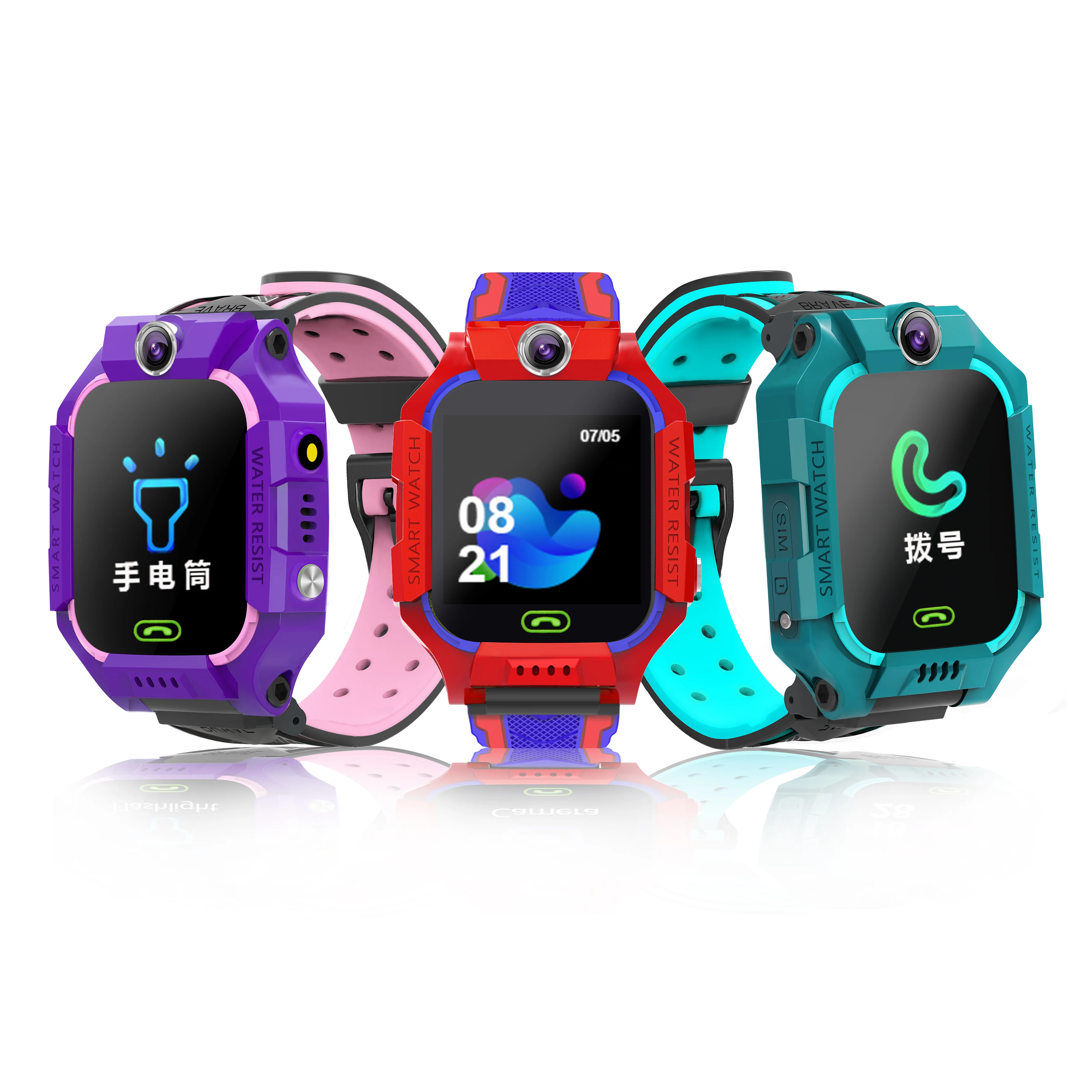 

2021 new product Z6 Z5 S12 Q12B Q19 Waterproof LBS Tracker GPS Kids SOS Call Children Electronic Smart Kids Watch Z6 Z5 S12 Q12B