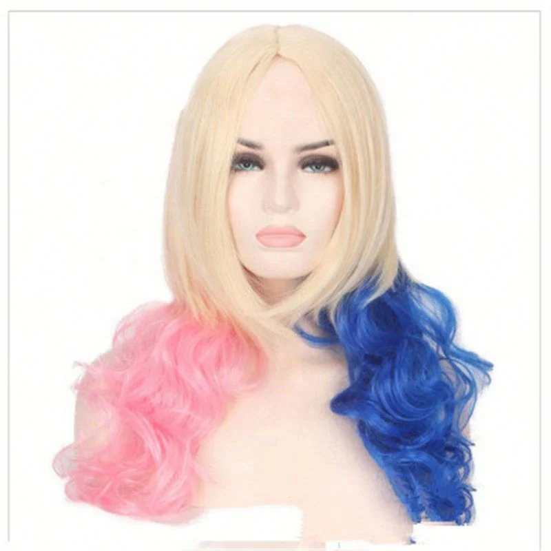 

cosplay high quality sexy women Wig female colorful long hair curly hair wig
