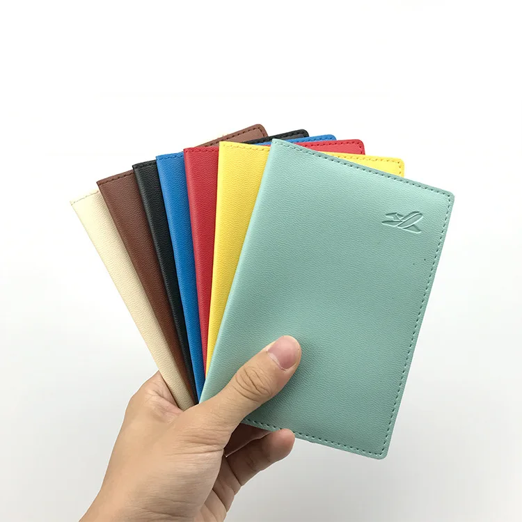 

BOSHIHO RTS Fashion Travel PU Leather Folding LOW MOQ Colorful Custom Card Passport Wallet Passport Holder Cover