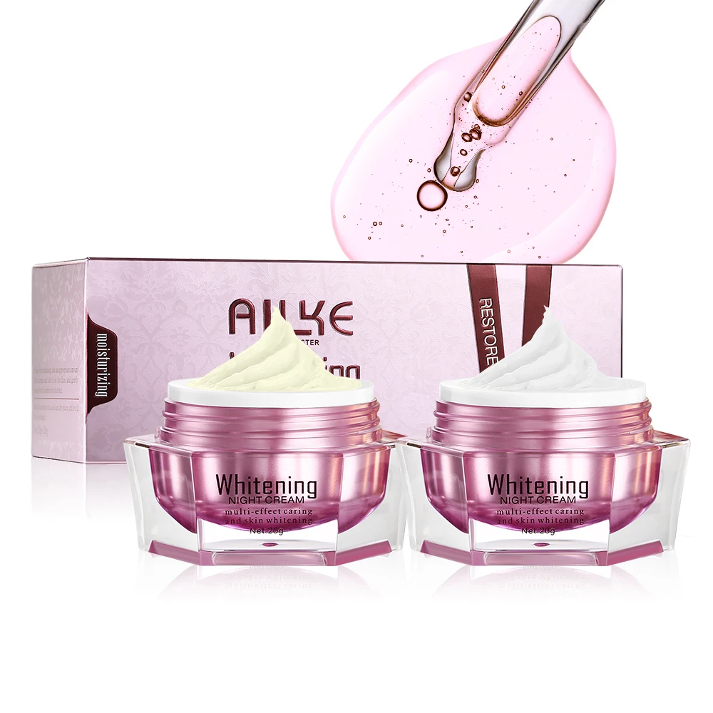 

Skin Activating Whitening Cream Anti Aging Day and Night Cream Face Care Set, Day cream|:white,night cream:yellow