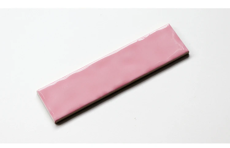 2X8inch Pinkish Purple Color Ceramic Wall Tile with Eco-Friendly Material for Children Room