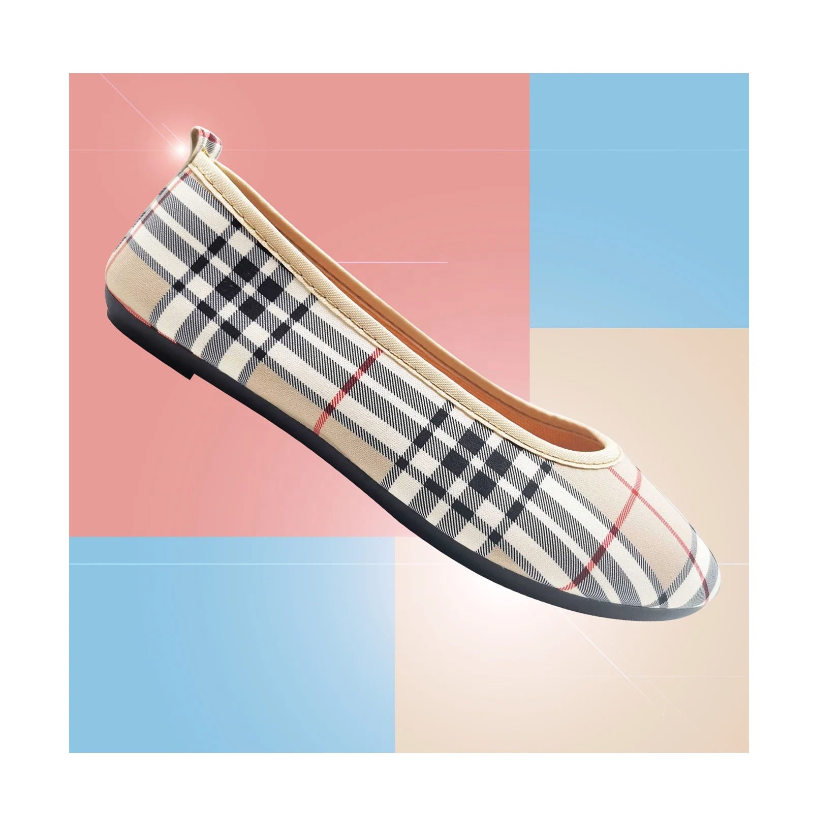 

Fast Production Flat Women Shoes New Arrival Ladies Ballet Flats Round Toe PVC Injection