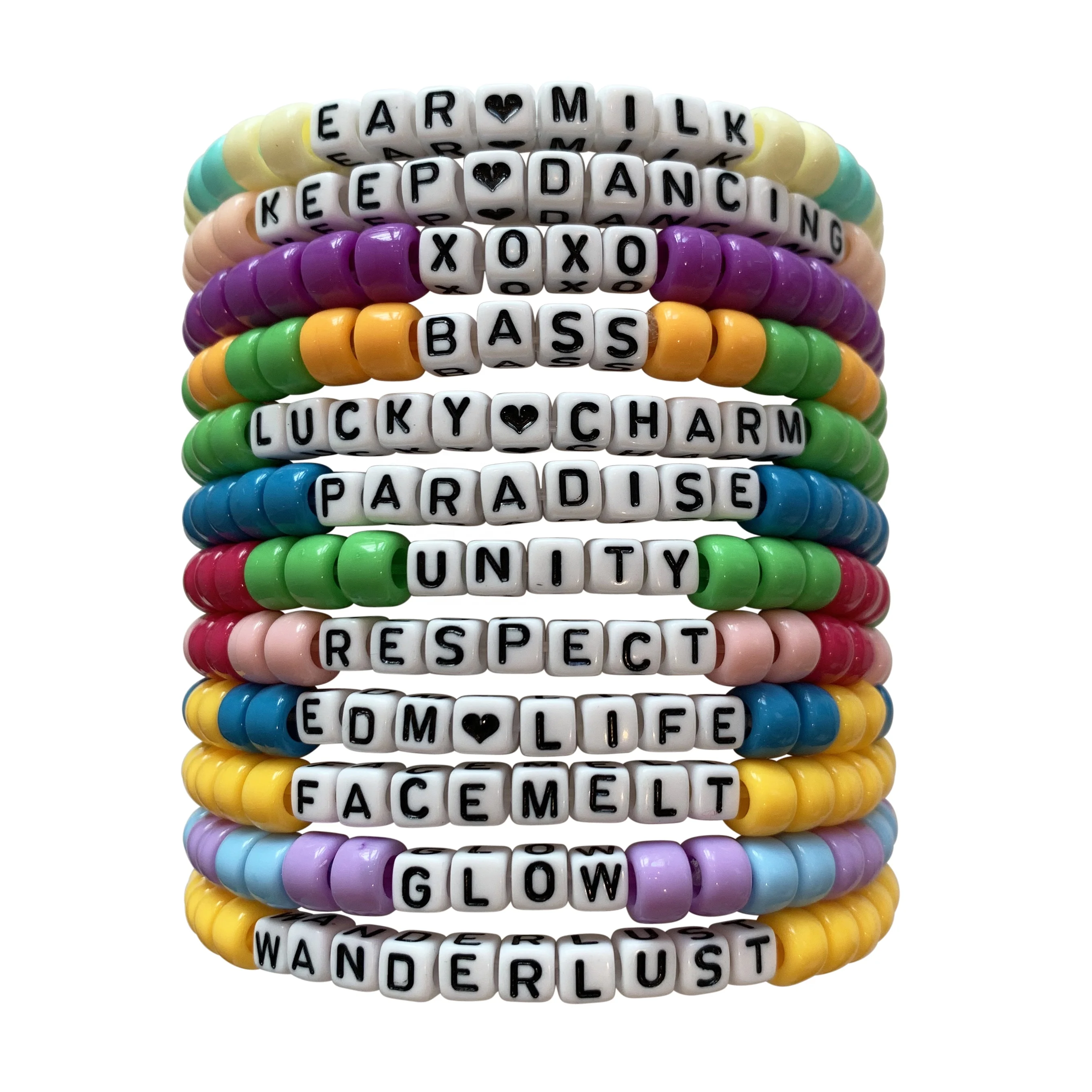 

Customize fashion design colorful pony beads bracelets kids rainbow plastic DIY pony beads jewelry, Coloful beads