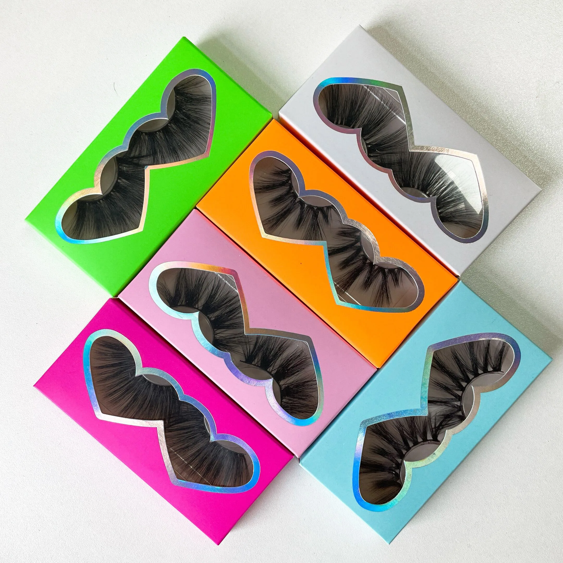 

Wholesale Custom Lash Box 3D Mink Lashes Private Label Fluffy 5D 25 mm Mink Eyelashes Vendor, Black