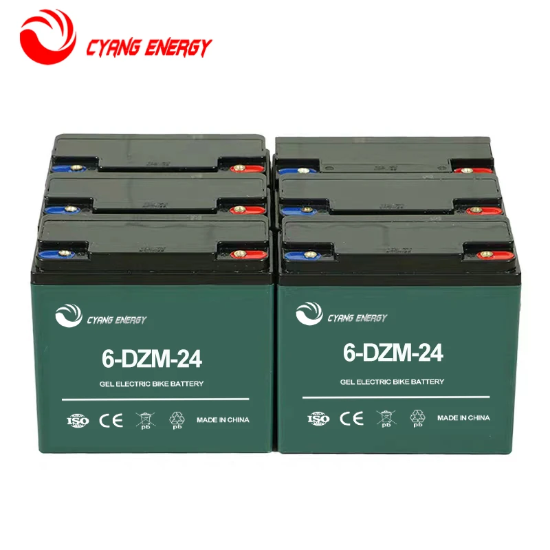 
Hot sale 12v24Ah/24V24ah/36v24ah/48v24ah gel lead-acid battery for electric bike/e-bike/bicycles/Scooters/Vehicles 