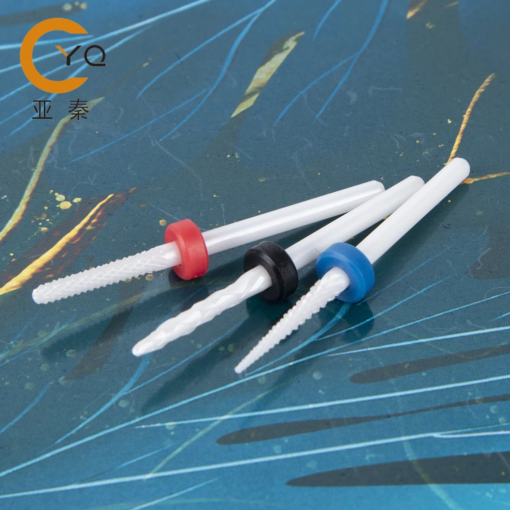 

Manicure nail drill equipment accessories 3/32'' small cone ceramic nail drill bit