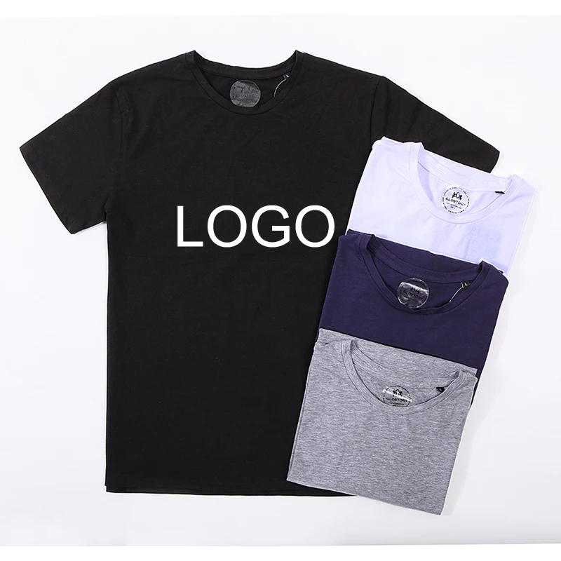 

Custom LOGO and Printing Men's t-shirts 95% Cotton 5% Spandex High Quality Short Sleeve Blank Slim Fitted Underwear T Shirts, Black,white, dk blue,linen grey
