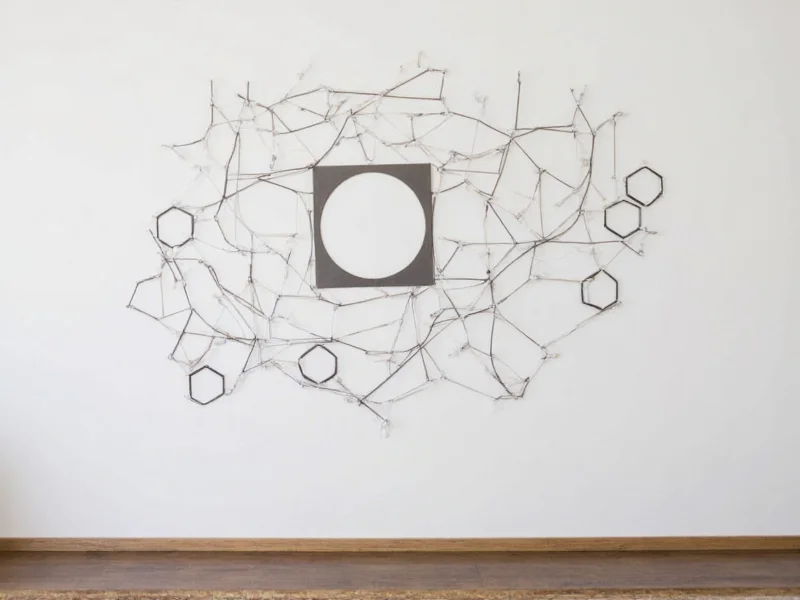 Finished Craft 96 geometric wall art installation