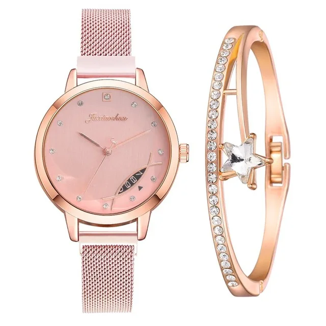 

Luxury Women Bracelet Quartz Watches For Women Magnetic Watch Ladies Sports Dress Black Wrist Watch Clock Gifts Zegarek Ddamski, Multi colors