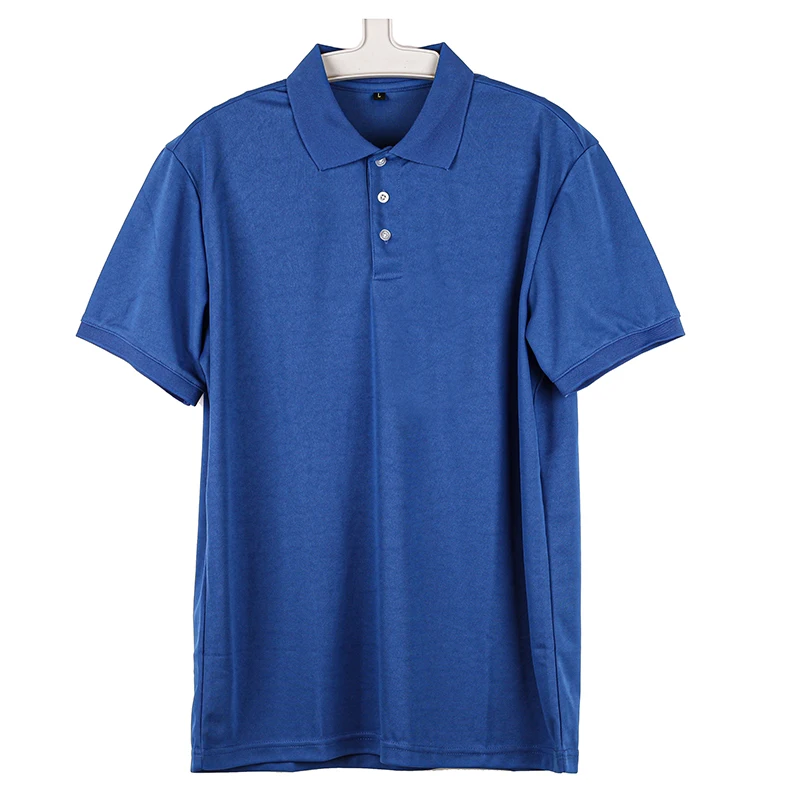 

New high quality Men's Custom Casual Quick Drying Breathable Solid Color Lapel Short Sleeve Polo T Shirt